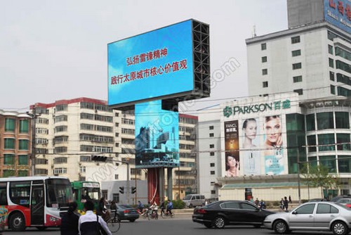 太原市亲贤街450平方米户外广告LED显示屏
